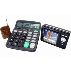 Wireless Spy Calculator Camera With Portable Receiver